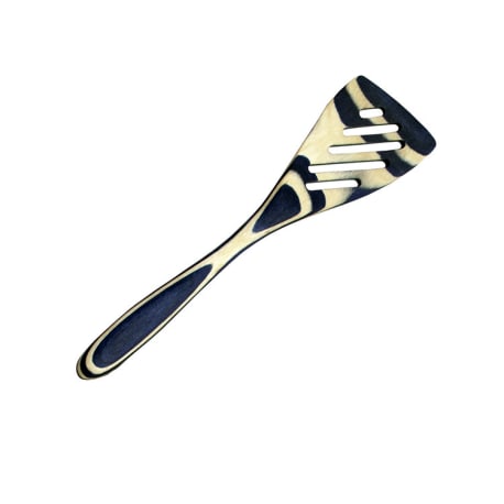 Island Bamboo Pakka Wood Blue Mini Slotted Spatula