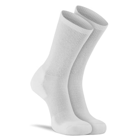 Fox River Large White Diabetic Lightweight Crew Socks, 2-Pack