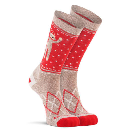 Fox River Medium Monkey Santa Lightweight Crew Socks