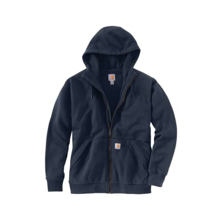 Carhartt Men's Small Navy Rain Defender Thermal Lined Hooded Sweatshirt