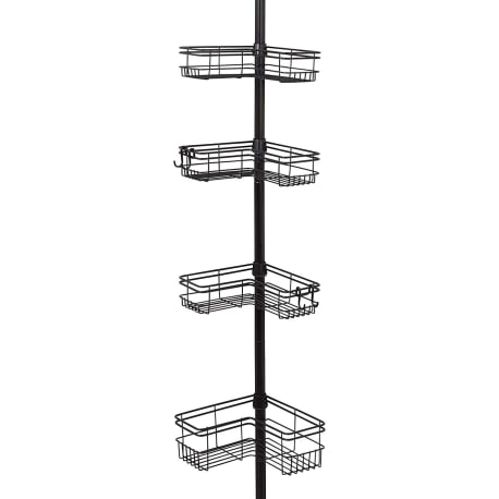 Zenith Bronze 3 Tier L-Shaped Shower Caddy