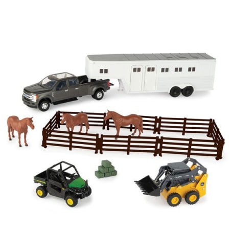 TOMY John Deere Horse Hobby Set