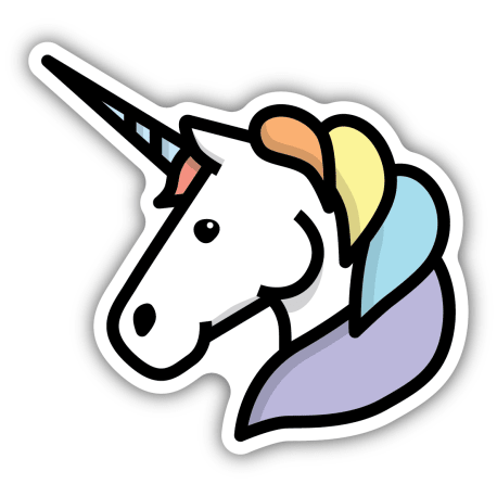 Stickers Northwest Unicorn Head Sticker