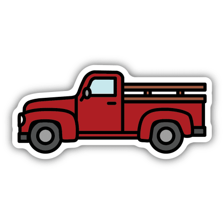 Stickers Northwest Old Red Pickup Sticker