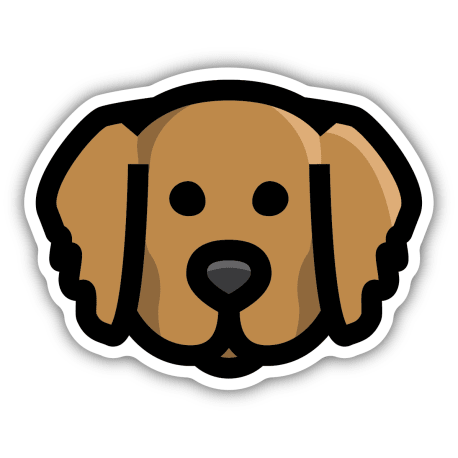 Stickers Northwest Golden Retriever Face Sticker