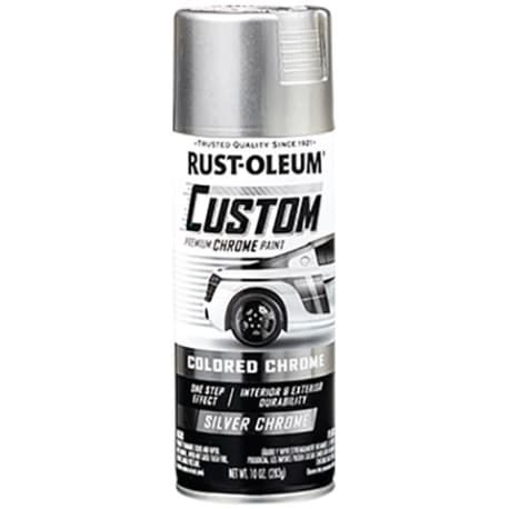 Rust-Oleum Automotive Silver Custom Chrome Spray Paint, 10 oz.