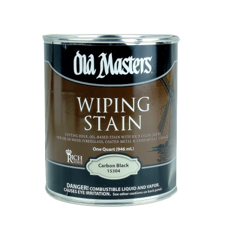 Old Masters Carbon Black Wiping Stain, 1 Quart