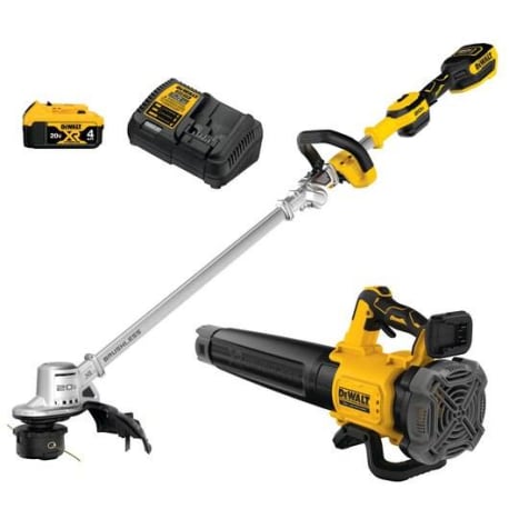 DEWALT 20V MAX SR Brushless Cordless Folding String Trimmer & Handheld Blower