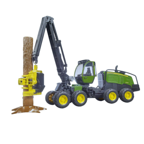 Bruder Toys John Deere 1270G Wheeled Harvester with Log