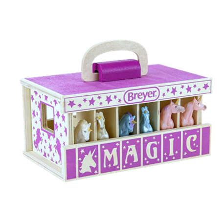 Breyer Unicorn Magic Wooden Carry Stable