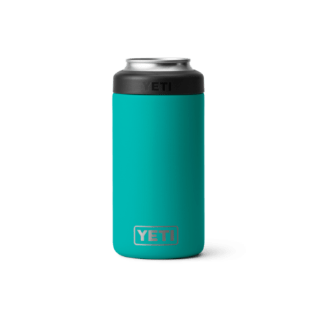 YETI Rambler Aquifer Blue Tall Colster Can Insulator, 16 oz.