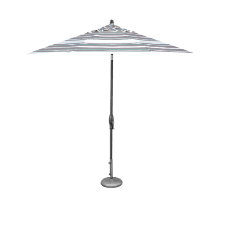 Treasure Garden Anthracite Auto Tilt Octagon Umbrella Canopy, 9 '