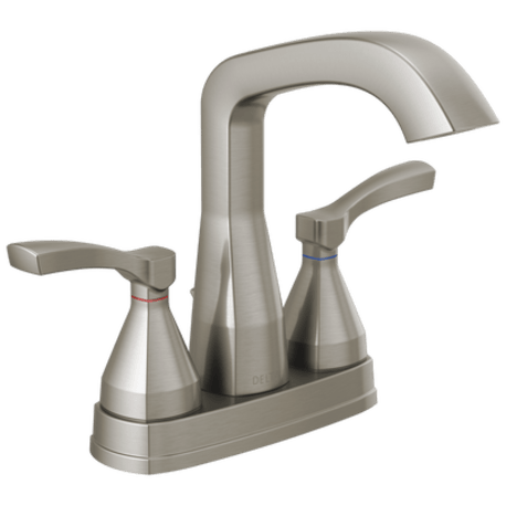 Delta Stryke Stainless Two Handle Centerset Bathroom Faucet