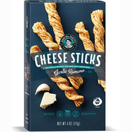 John Wm. Macy's Garlic Romano Cheese Sticks, 4 oz.