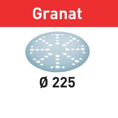 Festool 205662 Granat D225 P220 Planex Sandpaper, 25 ct