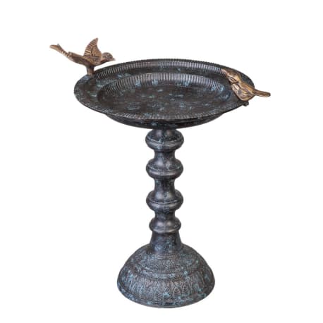 Evergreen Cast Metal Bird Bath on Pedestal, 18.5 in.