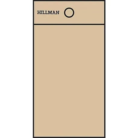 Hillman 2 in. Black & Gold Mylar Sticker Blank