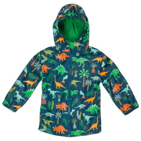 Stephen Joseph Multi Dino Rain Coat, Size 2T