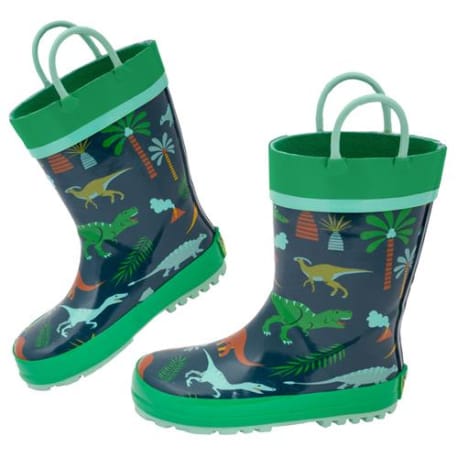 Stephen Joseph Multi Dino Rain Boots, Size 7