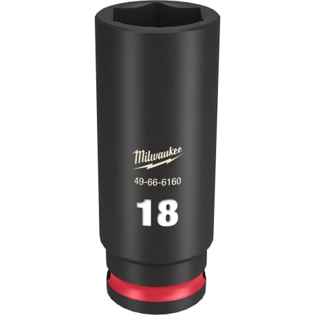 Milwaukee SHOCKWAVE™ Impact Duty™ 3/8" Drive 18-mm Deep 6 Point Socket