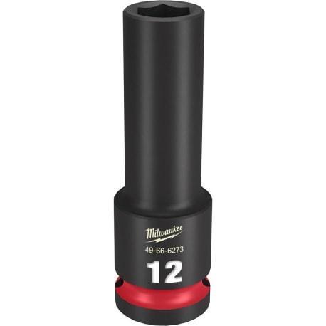 Milwaukee SHOCKWAVE™ Impact Duty™ 1/2" Drive 12-mm Deep 6 Point Socket