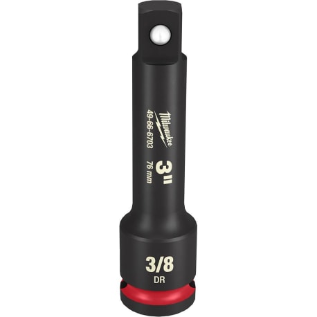 Milwaukee SHOCKWAVE™ Impact Duty™ 3/8" Drive 3" Socket Extension