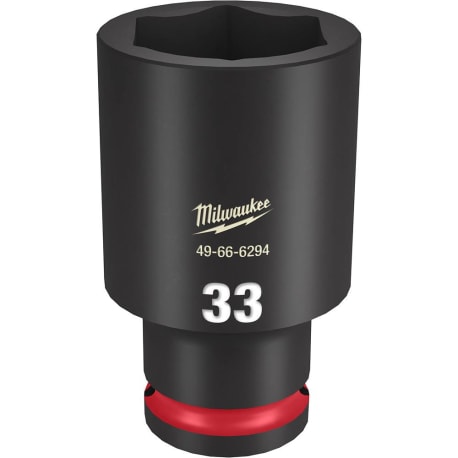 Milwaukee SHOCKWAVE™ Impact Duty™ 1/2" Drive 33-mm Deep 6 Point Socket