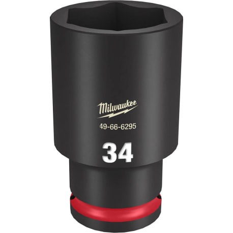 Milwaukee SHOCKWAVE™ Impact Duty™ 1/2" Drive 34-mm Deep 6 Point Socket