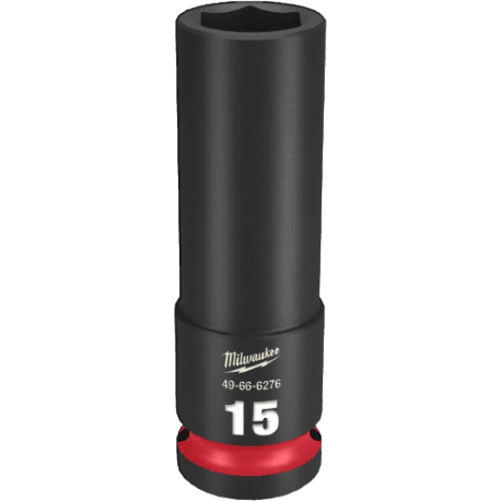 Milwaukee SHOCKWAVE™ Impact Duty™ 1/2" Drive 15-mm Deep 6 Point Socket