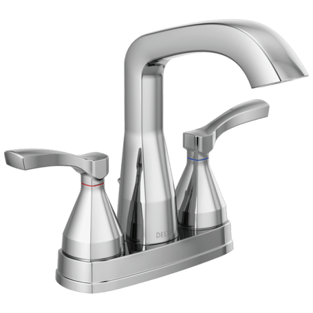 Delta Stryke Chrome Two Handle Centerset Bathroom Faucet