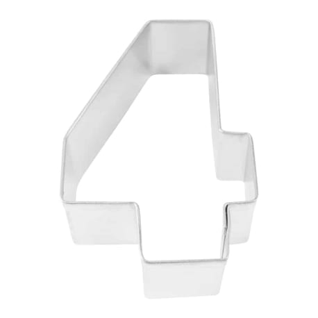 R&M International Number 4 Cookie Cutter, 3 in.