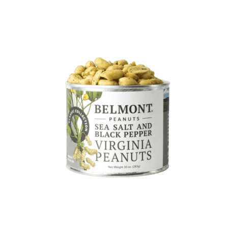 Belmont Sea Salt and Black Pepper Virginia Peanuts, 10 oz.