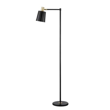 Coaster Furniture 1 Light Black Floor Lamp with Horn Shade