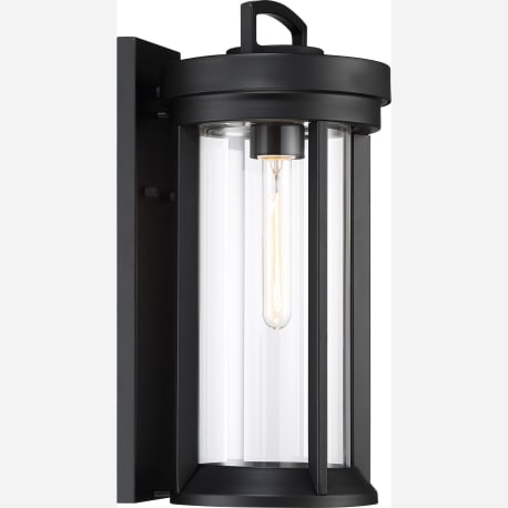 Satco Huron 1-Light Medium Wall Lantern w/Clear Glass & Aged Bronze Finish, 18"