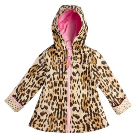 Stephen Joseph Leopard Rain Coat, Size 2T