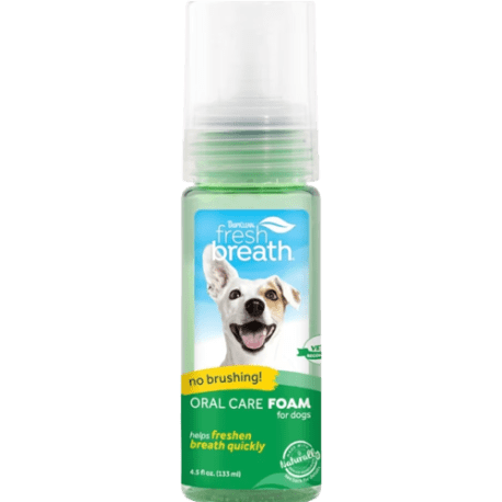 TropiClean Fresh Breath Oral Care Foam, 4.5 oz.