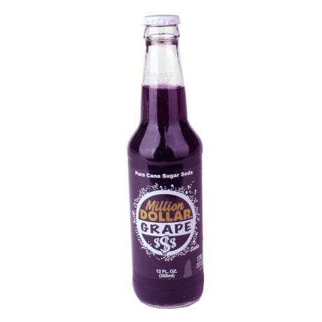 Million Dollar  Grape Soda, 12 oz.