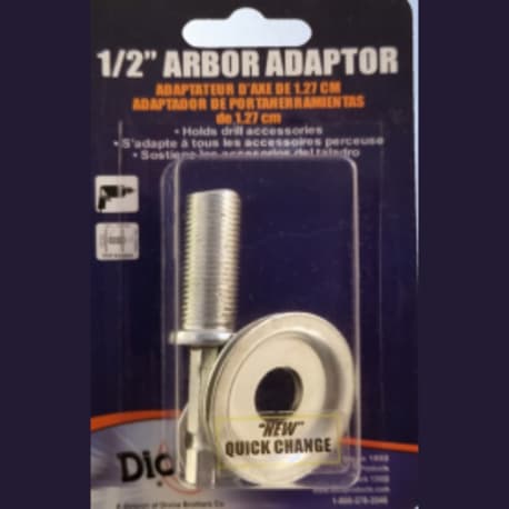 Dico 1/2 in. x 1/4 in. Hex Shank Arbor Adapter for Drills