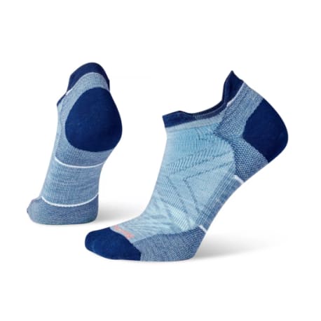 Smartwool Women's Large Mist Blue Run Zero Cushion Low Ankle Socks