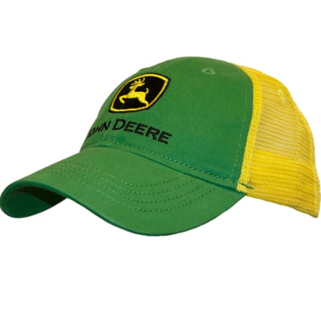 John Deere Youth Trademark Trucker Cap with Mesh