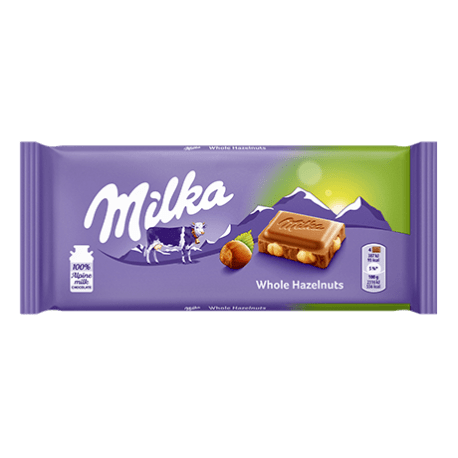 Milka Chocolate Bar with Hazelnuts