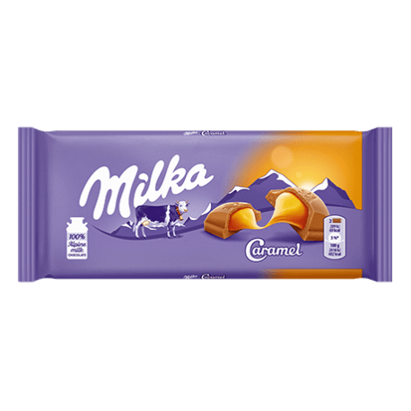 Milka Chocolate Bar with Caramel