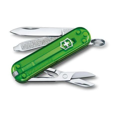 Victorinox Swiss Army Classic SD Transparent Pocket Knife, Green Tea