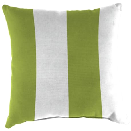 Jordan Green & White Stripe Toss Pillow, 16 x 16 in.