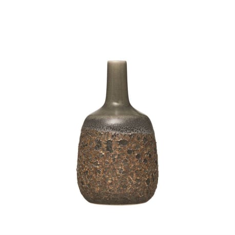 Bloomingville Reactive Glaze Round Stoneware Vase, 8 in.