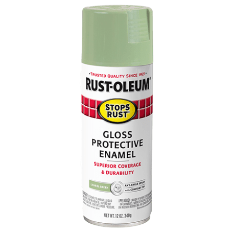 Rust-Oleum 12 oz. Stops Rust Enamel Gloss Spray Paint, Laurel Green