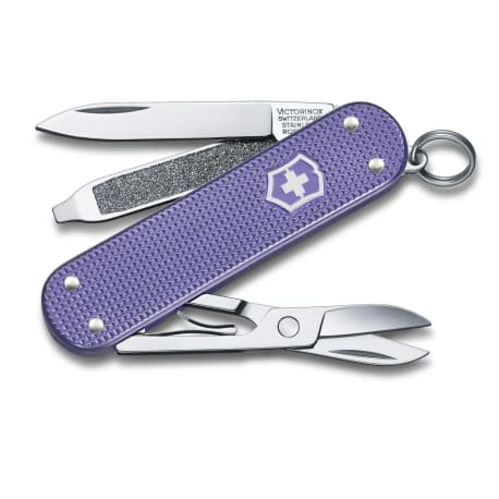 Victorinox Swiss Army Classic Alox Pocket Knife, Electric Lavender