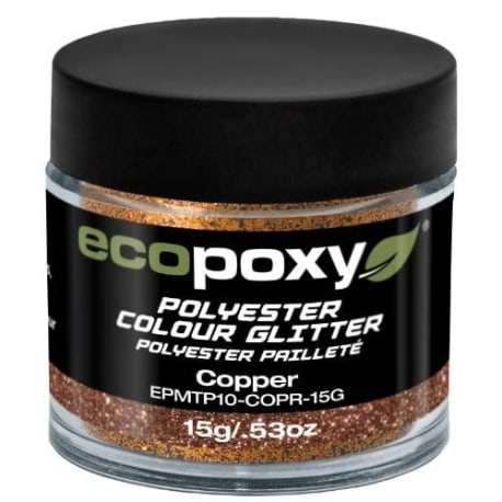 EcoPoxy Copper Polyester Color Glitter, 15g