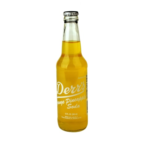 Derr's Orange Pineapple Soda, 12 oz.