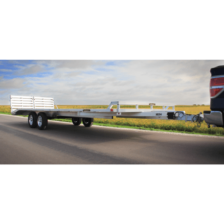 Aluma 1020 Tandem Deck Over Flat Trailer w/ Bifold-Gate